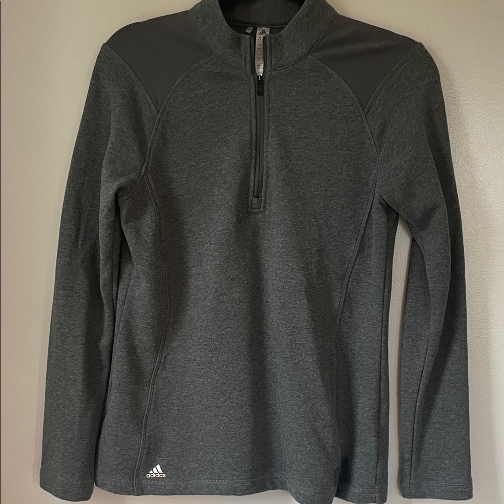 Adidas Women’s Dark Gray Zip-Up Sweatshirt size M